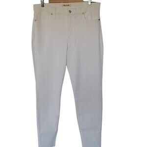 Madewell 9" High-Rise Skinny Jeans in Pure White, 32